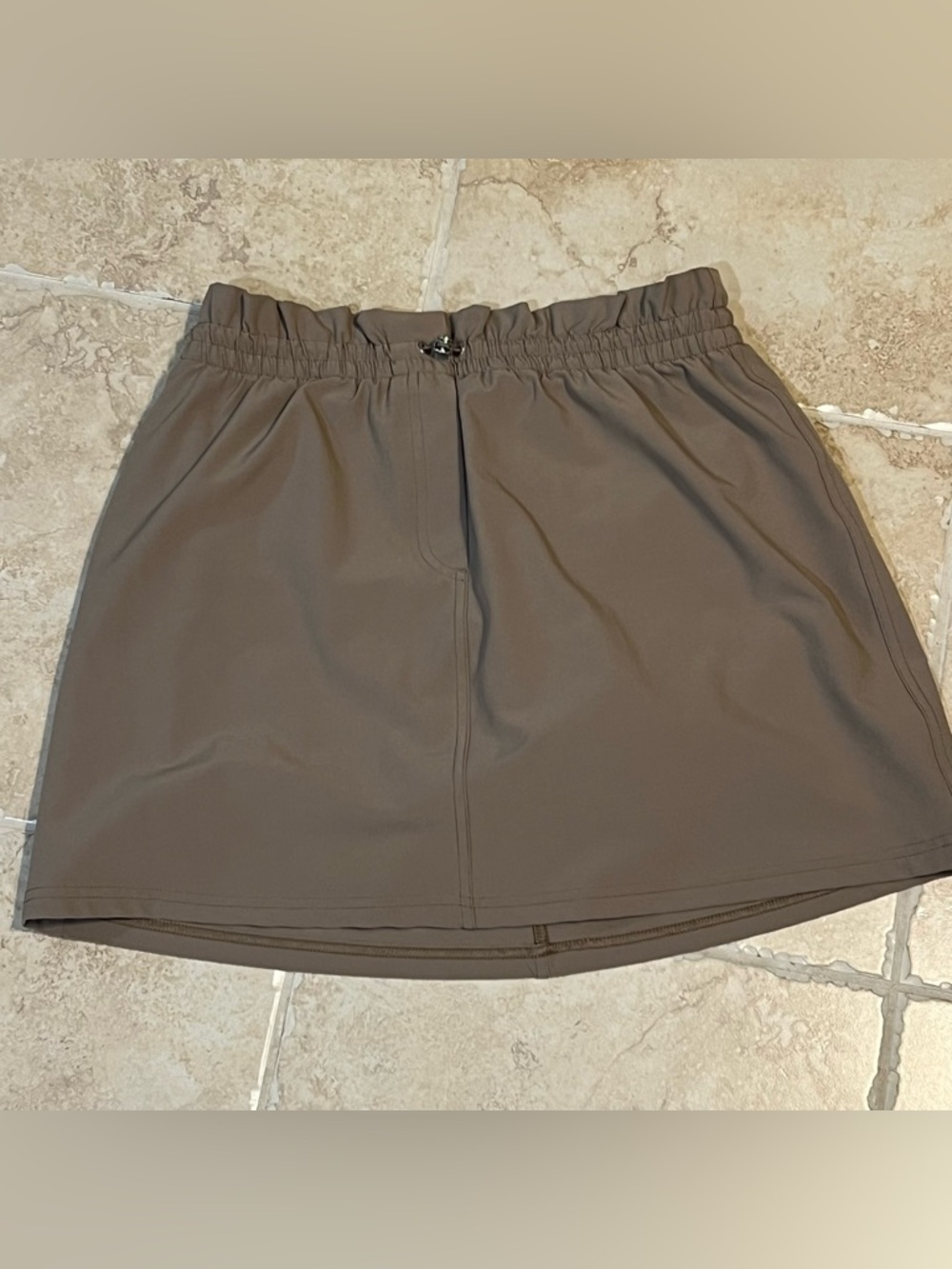 SPANX Tan Athletic Mini Skirt With Shorts